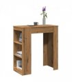 vidaXL Bar Table with Racks Artisan Oak 95x47x103.5 cm Engineered Wood