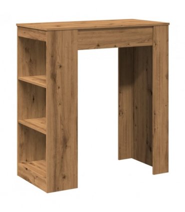 vidaXL Bar Table with Racks Artisan Oak 95x47x103.5 cm Engineered Wood