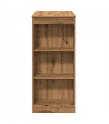 vidaXL Bar Table with Racks Artisan Oak 95x47x103.5 cm Engineered Wood