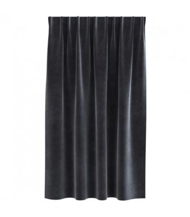 vidaXL Blackout Curtains 2 pcs Dark Grey 140 x 140 cm Velvet — Model: with sewn-in tape