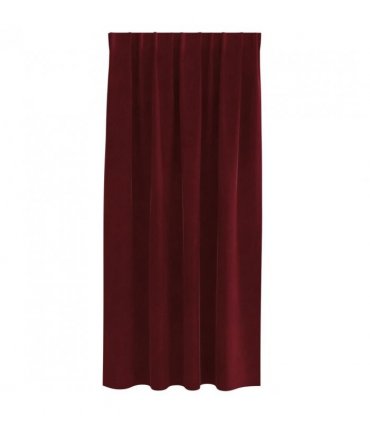 vidaXL Blackout Curtains 2 pcs Wine Red 140 x 175 cm Velvet — Model: with sewn-in tape
