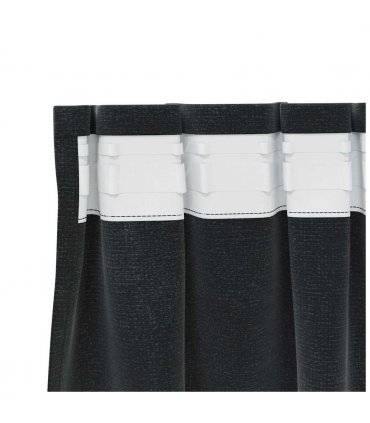 vidaXL Blackout Curtains 2 pcs Black 140 x 225 cm Velvet — Model: with sewn-in tape