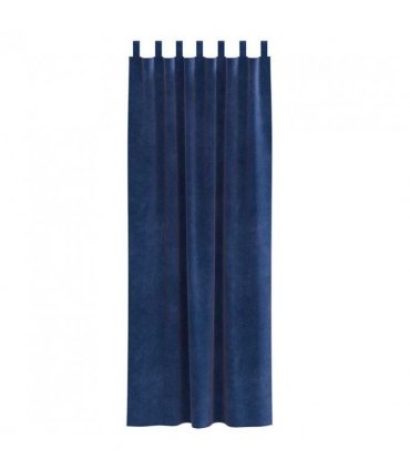 vidaXL Blackout Curtains 2 pcs Dark Blue 140 x 260 cm Velvet — Model: with hanging loops