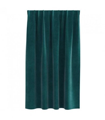 vidaXL Blackout Curtains 2 pcs Dark Green 140 x 140 cm Velvet — Model: with sewn-in tape
