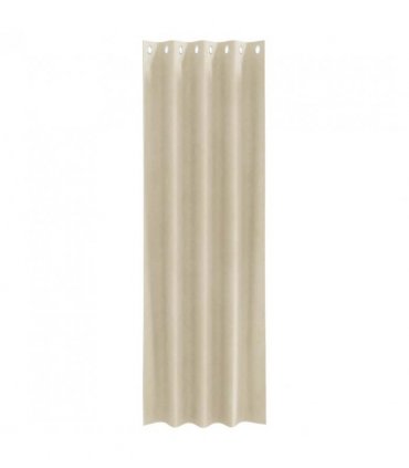 vidaXL Blackout Curtains 2 pcs Cream 140 x 225 cm Velvet — Model: with eyelets