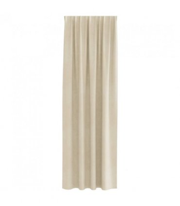 vidaXL Blackout Curtains 2 pcs Cream 140 x 260 cm Velvet — Model: with sewn-in tape