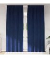 vidaXL Blackout Curtains 2 pcs Dark Blue 140 x 245 cm Velvet — Model: with sewn-in tape