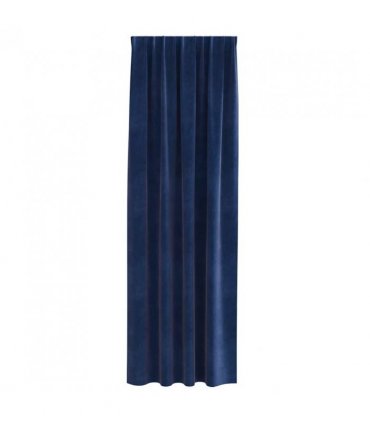 vidaXL Blackout Curtains 2 pcs Dark Blue 140 x 245 cm Velvet — Model: with sewn-in tape