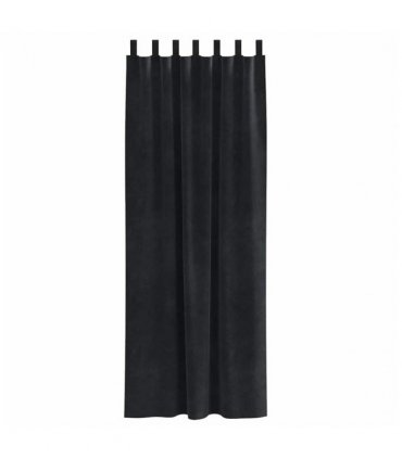 vidaXL Blackout Curtains 2 pcs Black 140 x 260 cm Velvet — Model: with hanging loops