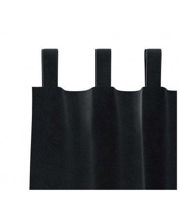 vidaXL Blackout Curtains 2 pcs Black 140 x 260 cm Velvet — Model: with hanging loops