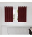 vidaXL Blackout Curtains 2 pcs Wine Red 140 x 140 cm Velvet — Model: with eyelets