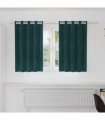 vidaXL Blackout Curtains 2 pcs Dark Green 140 x 140 cm Velvet — Model: with eyelets