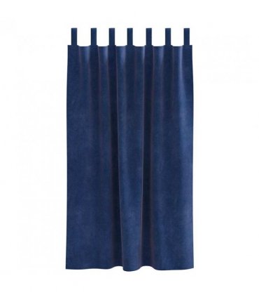 vidaXL Blackout Curtains 2 pcs Dark Blue 140 x 175 cm Velvet — Model: with hanging loops