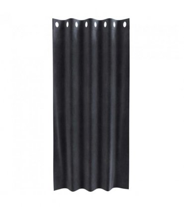 vidaXL Blackout Curtains 2 pcs Dark Grey 140 x 175 cm Velvet — Model: with eyelets