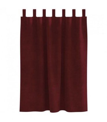 vidaXL Blackout Curtains 2 pcs Wine Red 140 x 140 cm Velvet — Model: with hanging loops