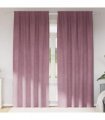 vidaXL Blackout Curtains 2 pcs Dark Pink 140 x 225 cm Velvet — Model: with sewn-in tape