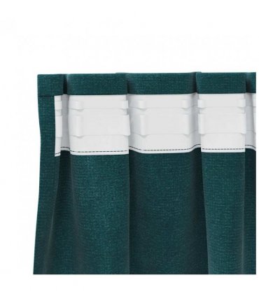 vidaXL Blackout Curtains 2 pcs Dark Green 140 x 245 cm Velvet — Model: with sewn-in tape
