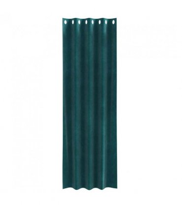 vidaXL Blackout Curtains 2 pcs Dark Green 140 x 225 cm Velvet — Model: with eyelets