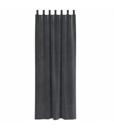 vidaXL Blackout Curtains 2 pcs Light Grey 140 x 260 cm Velvet — Model: with hanging loops
