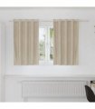 vidaXL Blackout Curtains 2 pcs Cream 140 x 140 cm Velvet — Model: with eyelets