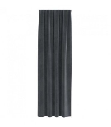 vidaXL Blackout Curtains 2 pcs Light Grey 140 x 245 cm Velvet — Model: with sewn-in tape