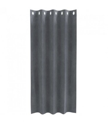 vidaXL Blackout Curtains 2 pcs Light Grey 140 x 175 cm Velvet — Colour: Super light grey, Model: with eyelets