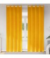 vidaXL Blackout Curtains 2 pcs Mustard Yellow 140 x 245 cm Velvet — Model: with eyelets
