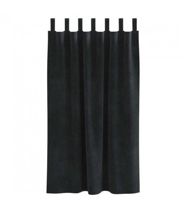 vidaXL Blackout Curtains 2 pcs Black 140 x 175 cm Velvet — Model: with hanging loops