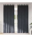 vidaXL Blackout Curtains 2 pcs Light Grey 140 x 245 cm Velvet — Model: with hanging loops