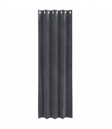 vidaXL Blackout Curtains 2 pcs Light Grey 140 x 225 cm Velvet — Model: with eyelets