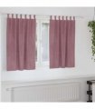 vidaXL Blackout Curtains 2 pcs Dark Pink 140 x 140 cm Velvet — Model: with hanging loops