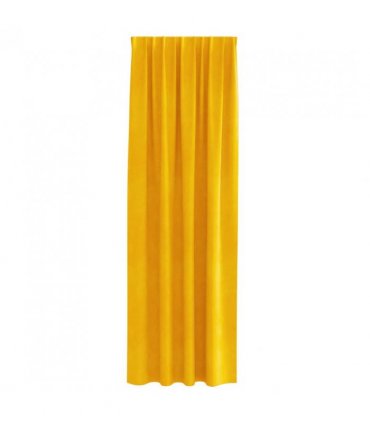 vidaXL Blackout Curtains 2 pcs Mustard Yellow 140 x 245 cm Velvet — Model: with sewn-in tape