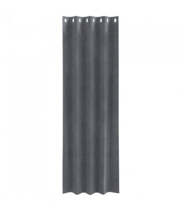vidaXL Blackout Curtains 2 pcs Light Grey 140 x 245 cm Velvet — Colour: Super light grey, Model: with eyelets