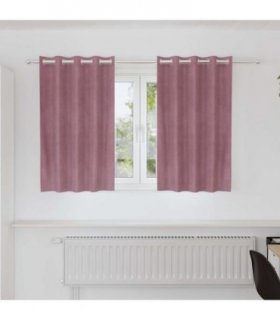vidaXL Blackout Curtains 2 pcs Dark Pink 140 x 140 cm Velvet — Model: with eyelets
