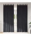 vidaXL Blackout Curtains 2 pcs Dark Grey 140 x 260 cm Velvet — Model: with hanging loops