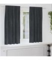 vidaXL Blackout Curtains 2 pcs Light Grey 140 x 175 cm Velvet — Model: with sewn-in tape