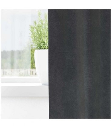 vidaXL Blackout Curtains 2 pcs Light Grey 140 x 175 cm Velvet — Model: with sewn-in tape
