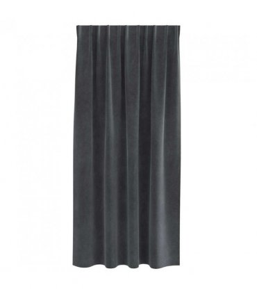 vidaXL Blackout Curtains 2 pcs Light Grey 140 x 175 cm Velvet — Model: with sewn-in tape