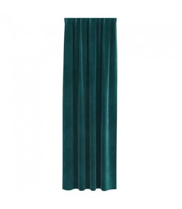 vidaXL Blackout Curtains 2 pcs Dark Green 140 x 225 cm Velvet — Model: with sewn-in tape