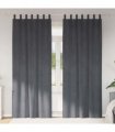 vidaXL Blackout Curtains 2 pcs Light Grey 140 x 245 cm Velvet — Colour: Super light grey, Model: with hanging loops