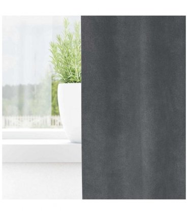 vidaXL Blackout Curtains 2 pcs Light Grey 140 x 245 cm Velvet — Colour: Super light grey, Model: with hanging loops