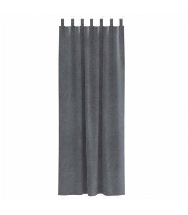 vidaXL Blackout Curtains 2 pcs Light Grey 140 x 245 cm Velvet — Colour: Super light grey, Model: with hanging loops