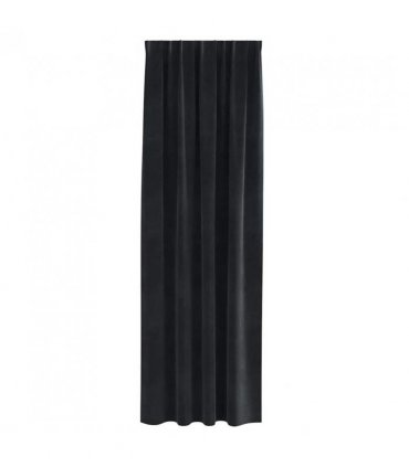 vidaXL Blackout Curtains 2 pcs Black 140 x 245 cm Velvet — Model: with sewn-in tape