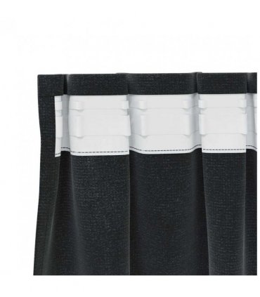 vidaXL Blackout Curtains 2 pcs Black 140 x 245 cm Velvet — Model: with sewn-in tape
