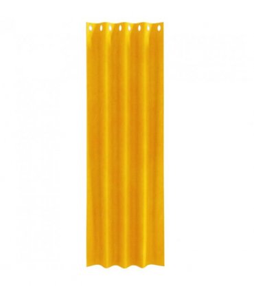 vidaXL Blackout Curtains 2 pcs Mustard Yellow 140 x 225 cm Velvet — Model: with eyelets