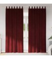vidaXL Blackout Curtains 2 pcs Wine Red 140 x 260 cm Velvet — Model: with hanging loops