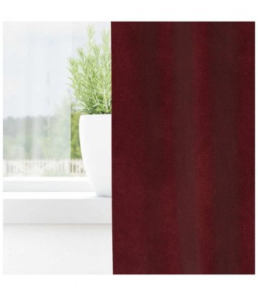 vidaXL Blackout Curtains 2 pcs Wine Red 140 x 260 cm Velvet — Model: with hanging loops