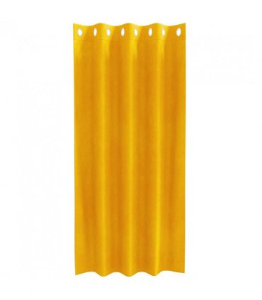 vidaXL Blackout Curtains 2 pcs Mustard Yellow 140 x 175 cm Velvet — Model: with eyelets