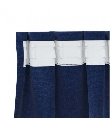 vidaXL Blackout Curtains 2 pcs Dark Blue 140 x 140 cm Velvet — Model: with sewn-in tape