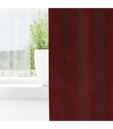 vidaXL Blackout Curtains 2 pcs Wine Red 140 x 175 cm Velvet — Model: with hanging loops